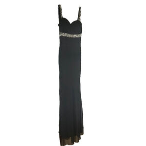 BLACK Crystal Doll Dress Size 7